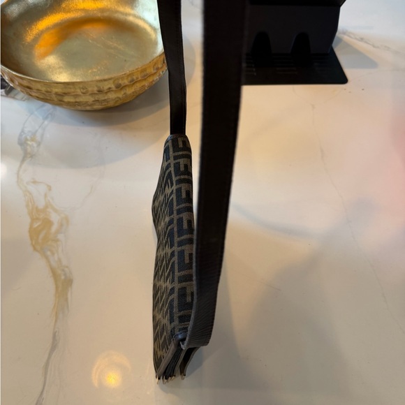 Fendi Brown Leather Logo Interior with Gold Stamp - Picture 11 of 11